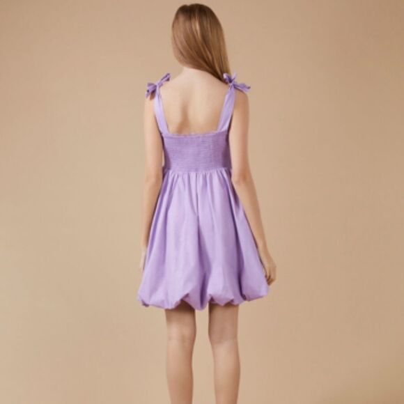 NWT BCBGeneration Womens Smocked Short Mini Dress Purple - Picture 9 of 9